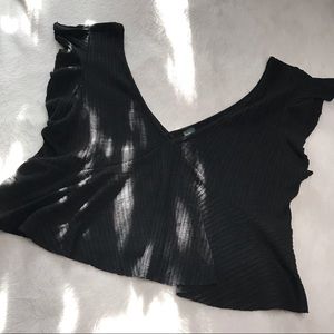 Wild Fable Cropped Peplem Top